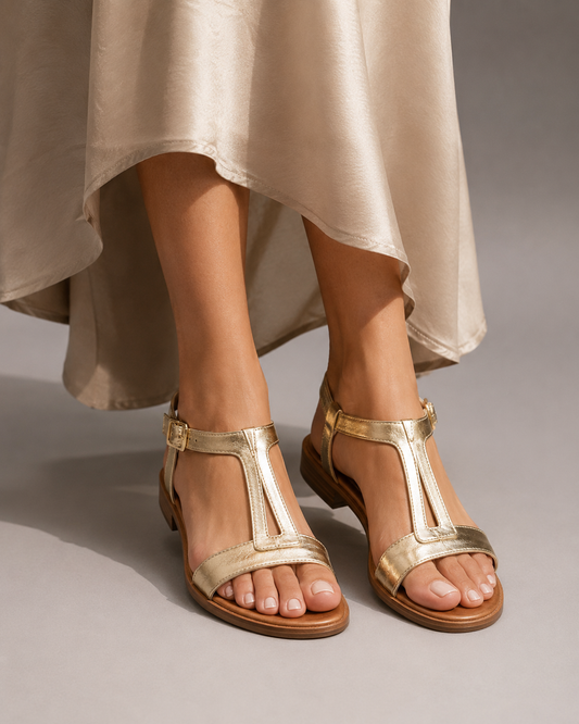 SANDALIAS BRISA DORADA | ELEGANCIA LUMINOSA